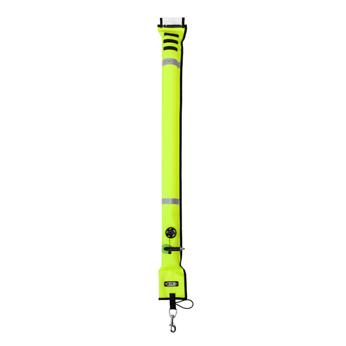 Closed Buoy 11/117cm, Opr Valve, Metal Oral Valve, With SS Snap - Yellow