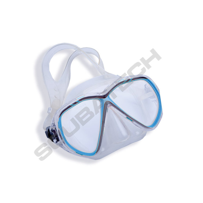 Mask Vision Clear Silicone Blue Frame