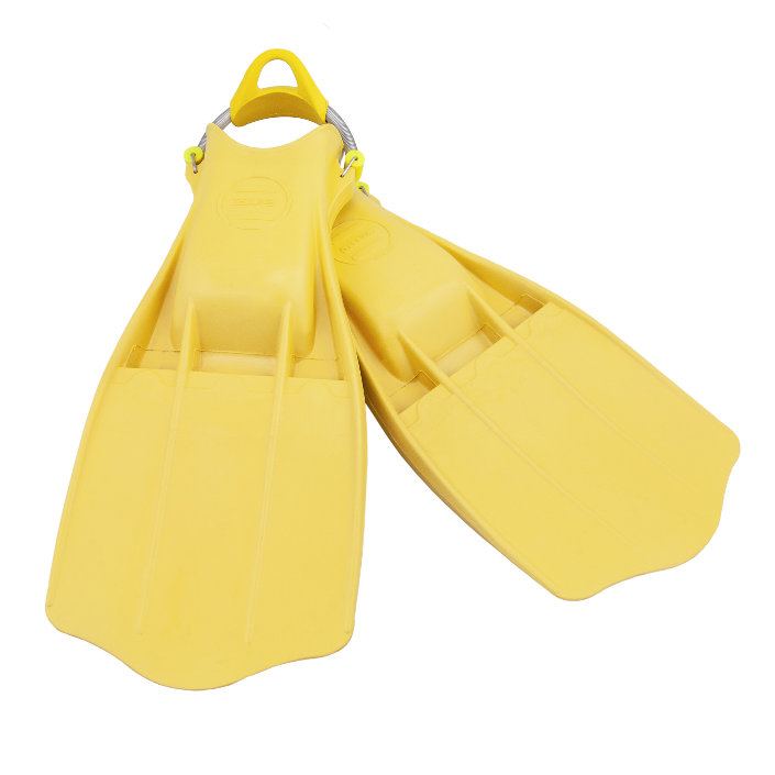 Rubber Fins Jetstream + SS Spring Straps - Yellow