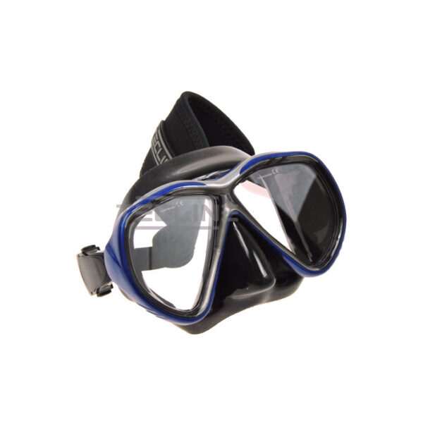 Tecline Tiara Mask + Neoprene Strap Black Silicone Blue Frame