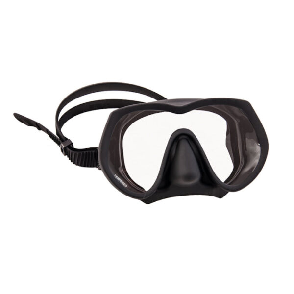 Tecline Frameless Super View Mask Black Asia Fit