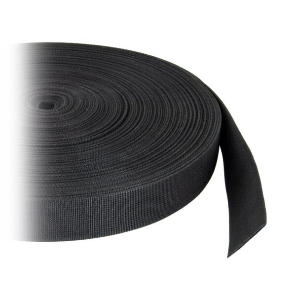 Webbing Belt Standard, 50mm 2,2mm - Black