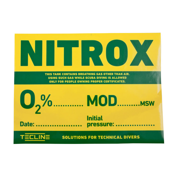 Sticker Nitrox 20 x 15cm (English Version)