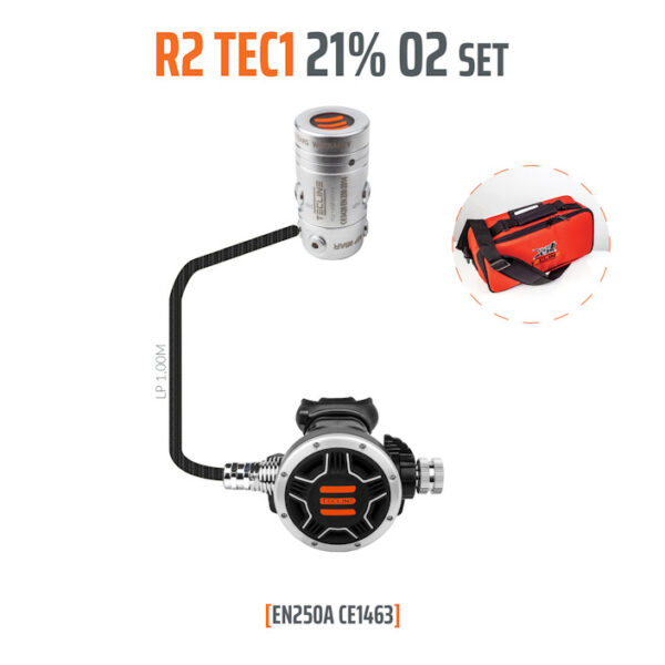 10005-00 - Regulator R2 TEC1 21% O2 G5/8, Stage Set - EN250A